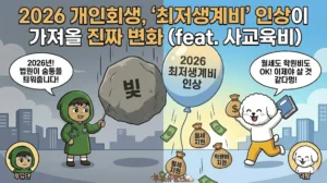 개인회생, '최저생계비' 인상이 가져올 진짜 변화