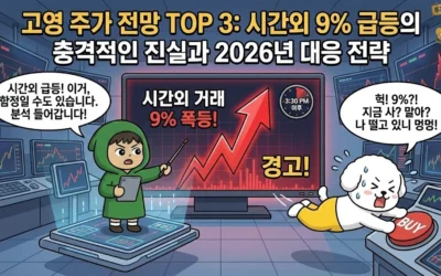 고영 주가 전망 TOP 3: 시간외 9% 급등의 충격적인 진실과 2026년 대응 전략