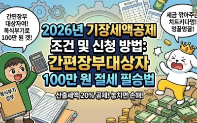 2026년 기장세액공제 조건 및 신청 방법: 간편장부대상자가 복식부기로 100만 원 절세하는 비법