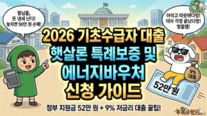 기초수급자 대출 햇살론 특례보증