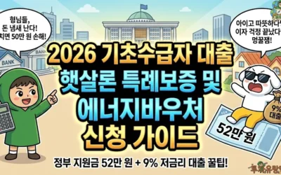 2026 기초수급자 대출 햇살론 특례보증 및 에너지바우처 신청 가이드
