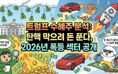 트럼프 수혜주 분석: 탄핵 막으려 돈 푼다, 2026년 폭등 섹터 공개