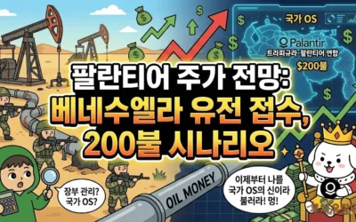 팔란티어 주가 전망: 베네수엘라 유전 접수, 200불 시나리오