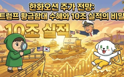 한화오션 주가 전망 트럼프 황금함대 수혜와 10조 실적의 비밀