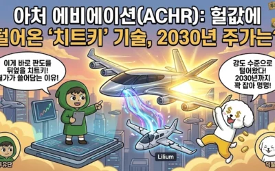 아처 에비에이션(ACHR), 2조 기술 꿀꺽하고 2030년 5배 폭등할 시나리오