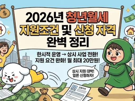 청년월세 지원조건 및 신청자격