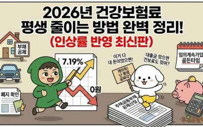 2026년 건강보험료 평생 줄이는 방법 완벽 정리! (인상률 반영 최신판)