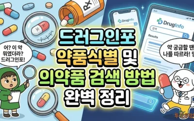 드러그인포 약품식별 및 의약품 검색 방법 완벽 정리