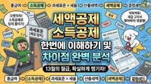 세액공제 소득공제 한번에 이해하기