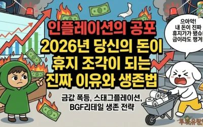 인플레이션의 공포 2026년 당신의 돈이 휴지 조각이 되는 진짜 이유와 생존법