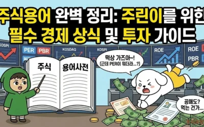 주식용어 완벽 정리: 주린이를 위한 필수 경제 상식 및 투자 가이드