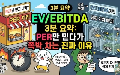EV/EBITDA 3분 요약: PER만 믿다가 쪽박 차는 진짜 이유