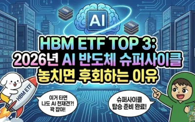 HBM ETF TOP 3: 2026년 AI 반도체 슈퍼사이클 놓치면 후회하는 이유