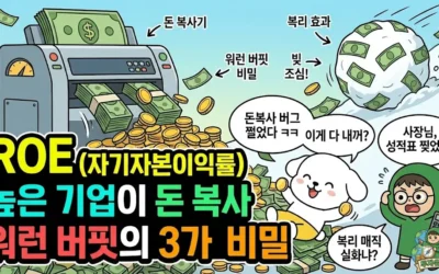 ROE (자기자본이익률) 높은 기업이 돈 복사기인 이유: 워런 버핏의 3가지 비밀