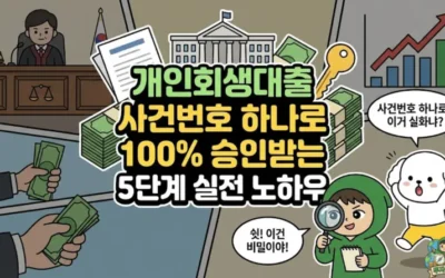 메인페이지 32 개인회생대출 사건번호 하나로 100% 승인받는 5단계 실전 노하우