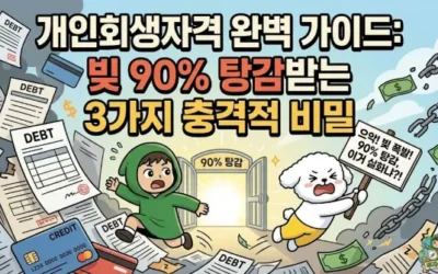 메인페이지 35 개인회생자격 완벽 가이드: 빚 90% 탕감받는 3가지 충격적 비밀