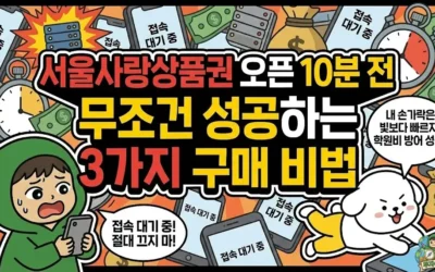 메인페이지 46 서울사랑상품권 오픈 10분 전: 무조건 성공하는 3가지 구매 비법