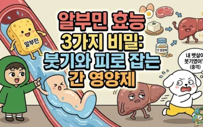 메인페이지 39 알부민 효능 3가지 비밀: 붓기와 피로 잡는 간 영양제
