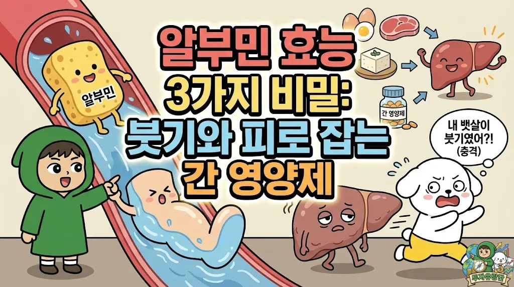 알부민 효능 3가지 비밀: 붓기와 피로 잡는 간 영양제
