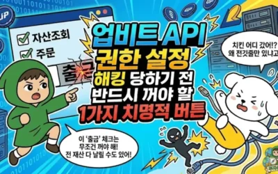 메인페이지 20 업비트 API 권한 설정 해킹 당하기 전 반드시 꺼야 할 1가지 치명적 버튼