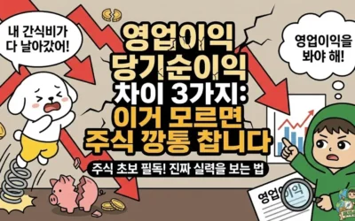영업이익 당기순이익 차이 3가지: 이거 모르면 주식 깡통 찹니다