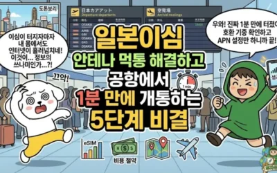 메인페이지 43 일본이심 안테나 먹통 해결하고 공항에서 1분 만에 개통하는 5단계 비결