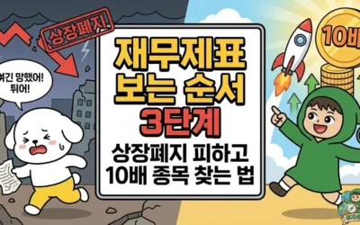 재무제표 보는 순서 3단계: 상장폐지 피하고 10배 종목 찾는 법