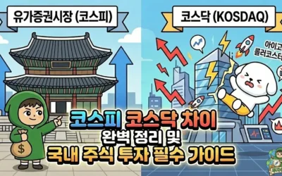 코스피 코스닥 차이 완벽 정리 및 국내 주식 투자 필수 가이드