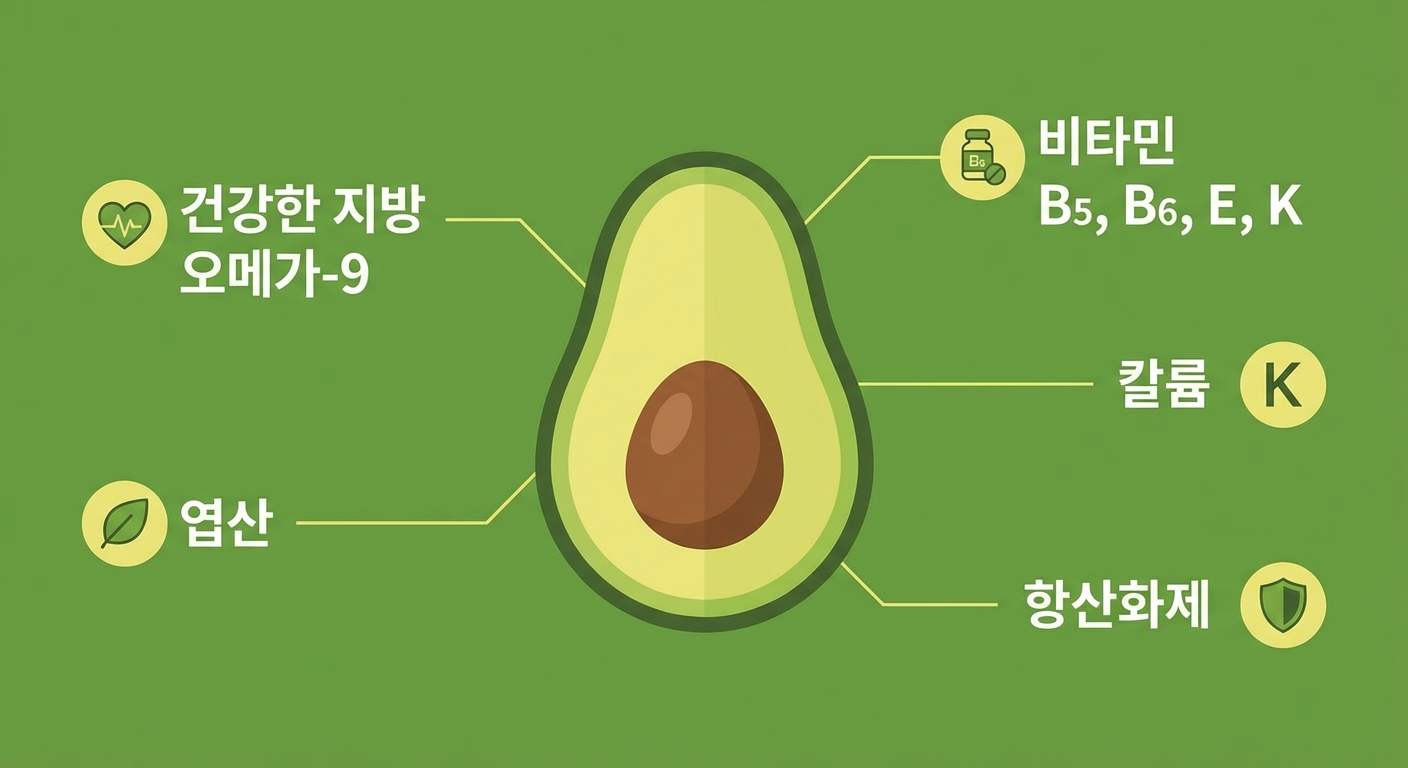 아보카도 효능 인포그래픽