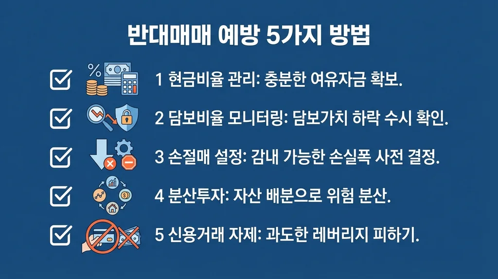 반대매매 예방 5가지 방법 체크리스트