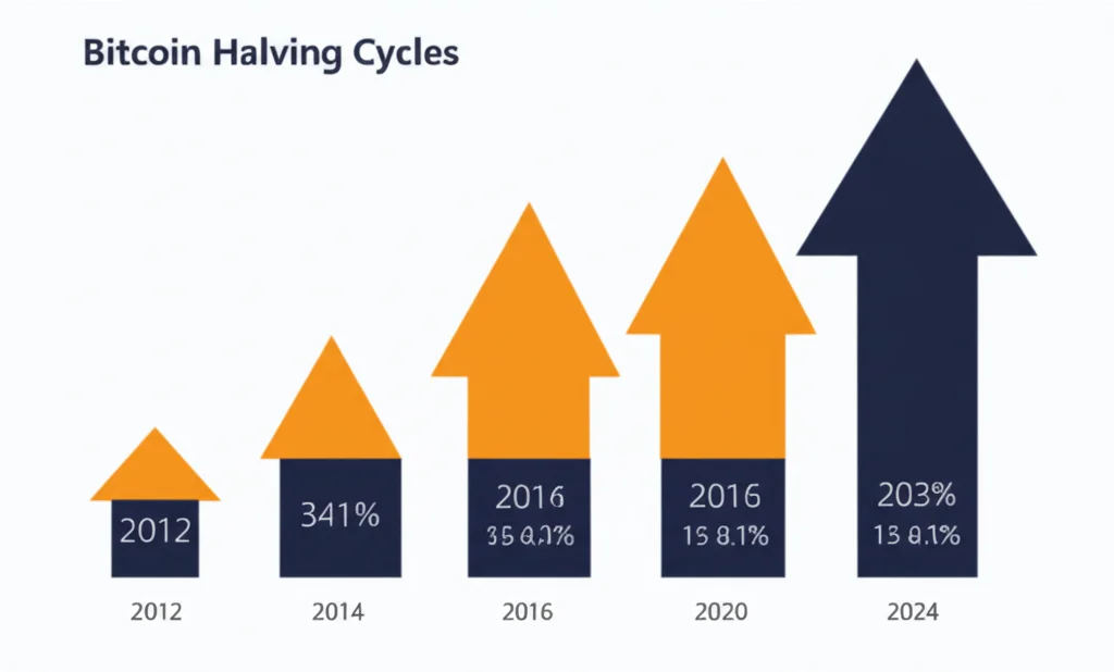 비트코인 반감기 사이클 비교 차트