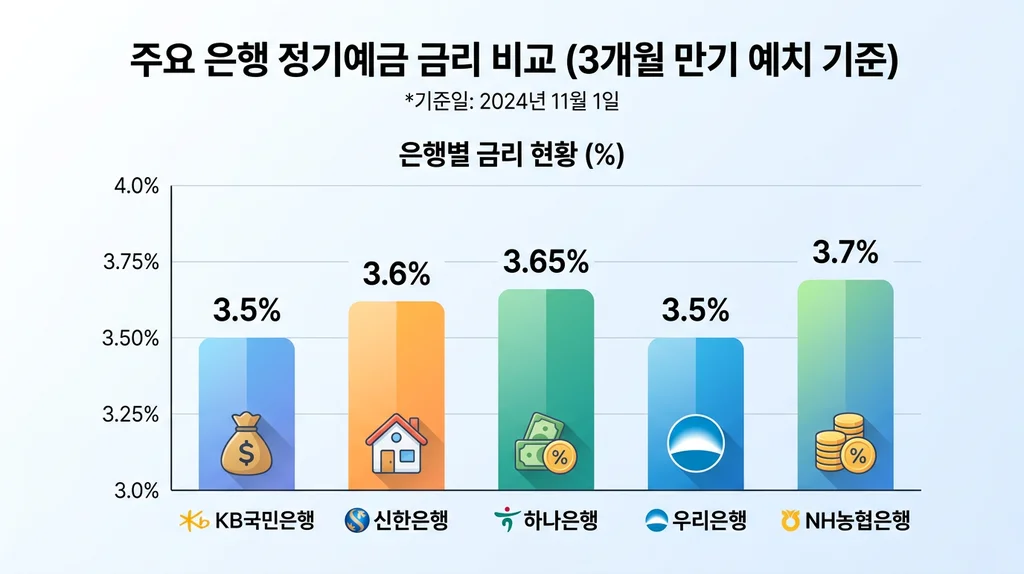 정기예금 금리 비교 은행별 추천 2026, 최고 연 4%대 잡는 완벽 가이드 2 bank deposit rates chart 2026