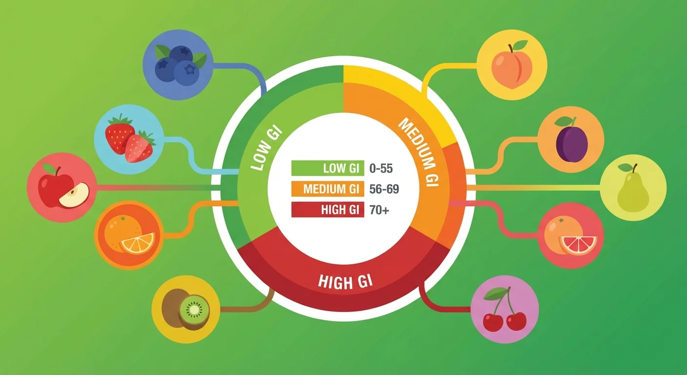 당뇨에 좋은 과일 GI지수 비교 인포그래픽