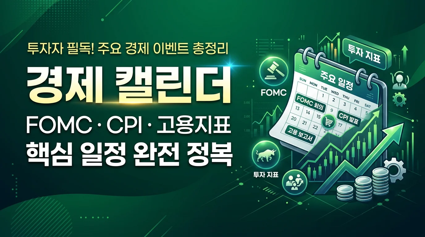 경제 캘린더 FOMC CPI 고용지표 활용법 인포그래픽