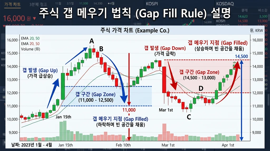 갭 메우기 법칙 매매 가이드