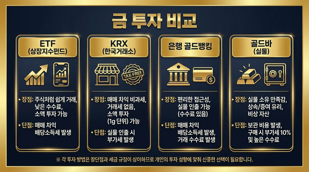 금값 사상 최고가 $3,200 돌파! 2026년 금 투자 전략 4가지 비교 이미지 2
