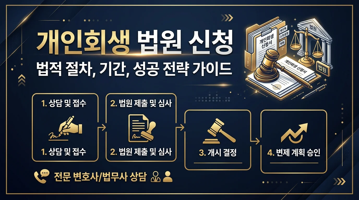 개인회생 신청 조건 절차 비용 완벽 가이드 2026 1 개인회생 신청 조건 절차 비용 완벽 가이드 2026