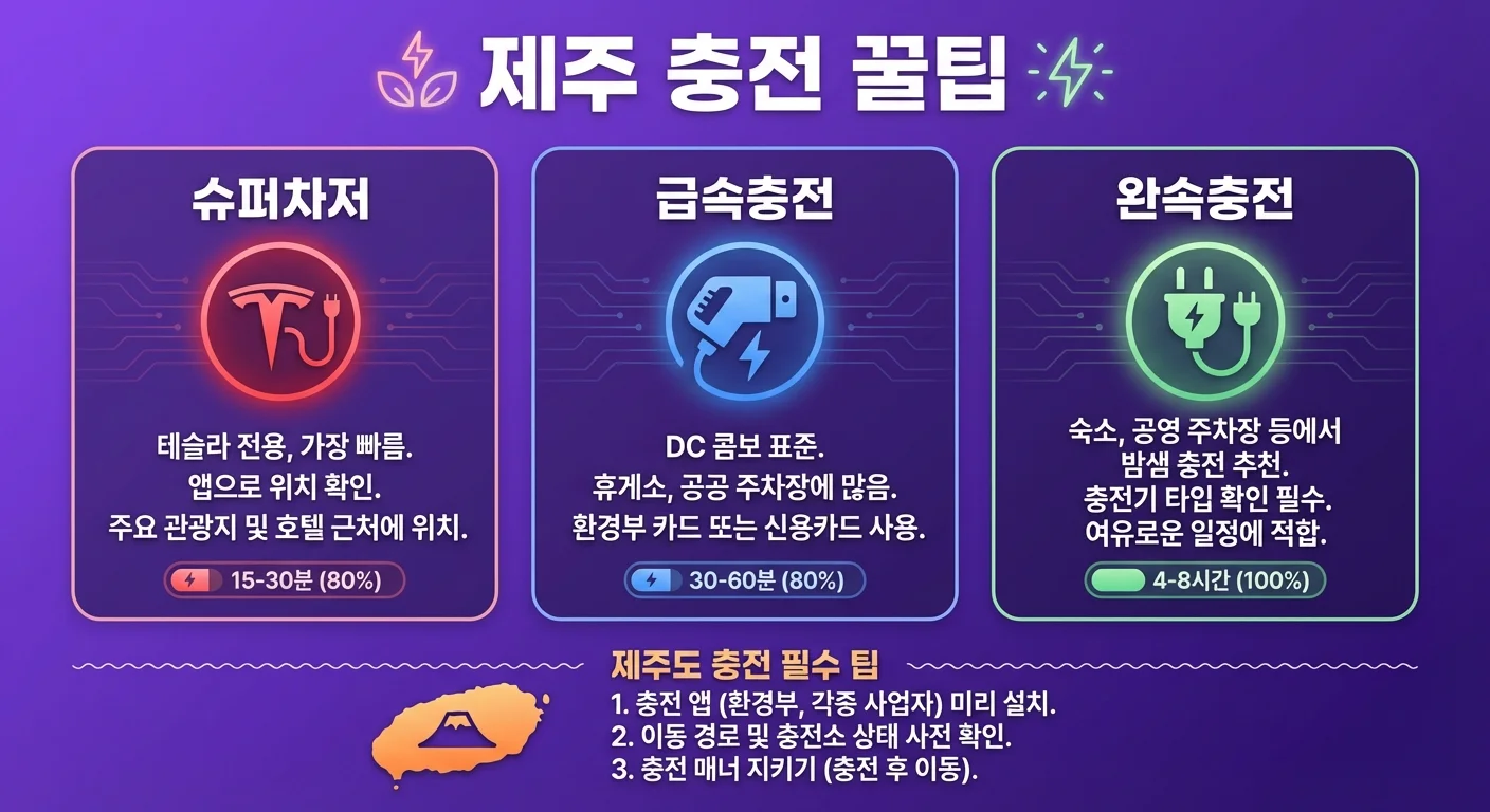 제주 전기차 충전 꿀팁 인포그래픽