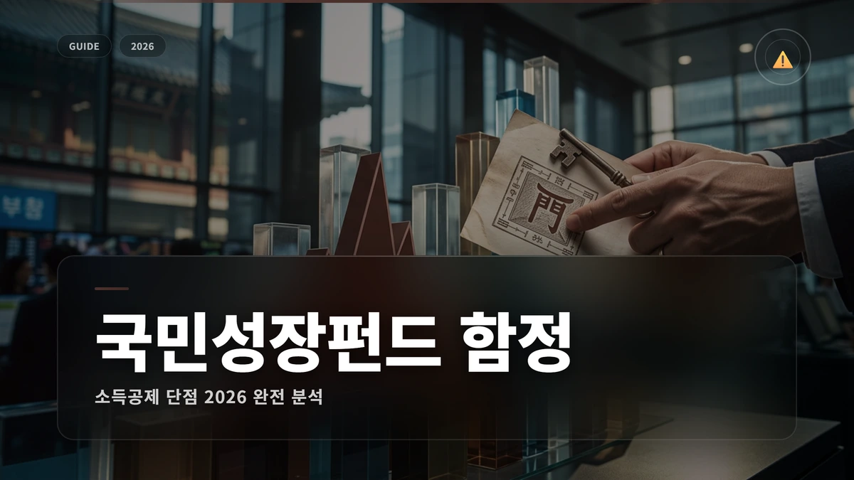 국민성장펀드 소득공제 단점 2026: 가입 전 꼭 알아야 할 것 1 국민성장펀드 소득공제 단점 썸네일 국민성장펀드 소득공제 단점 2026