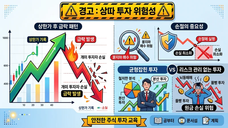 상따 위험성 경고