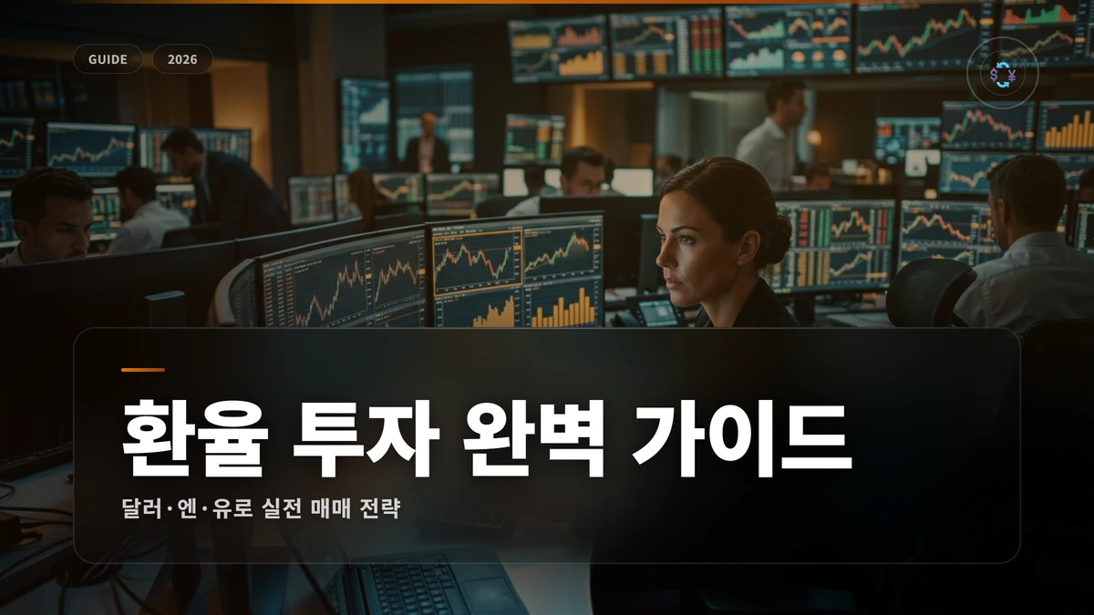 환율 투자 전략 완벽 가이드: 달러·엔·유로 매매법 1 환율투자 썸네일