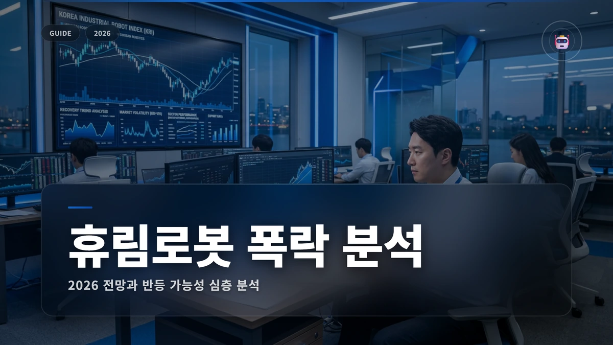 휴림로봇 주가 폭락 원인 분석: 2026 전망과 반등 가능성 휴림로봇 주가 폭락 이유 2026