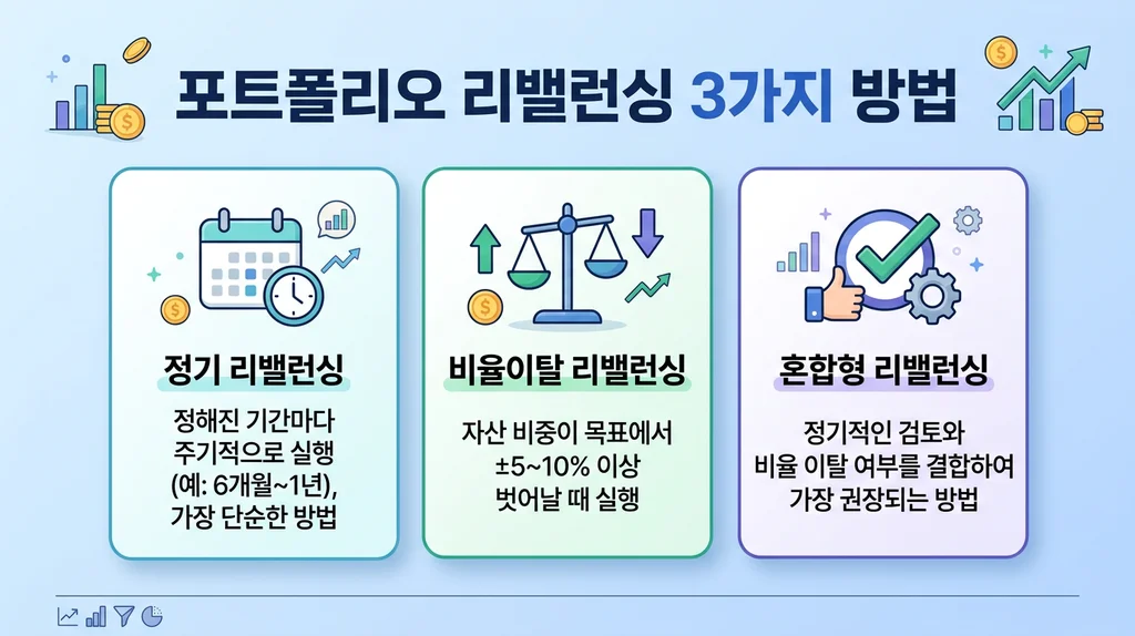 포트폴리오 리밸런싱 방법 비교