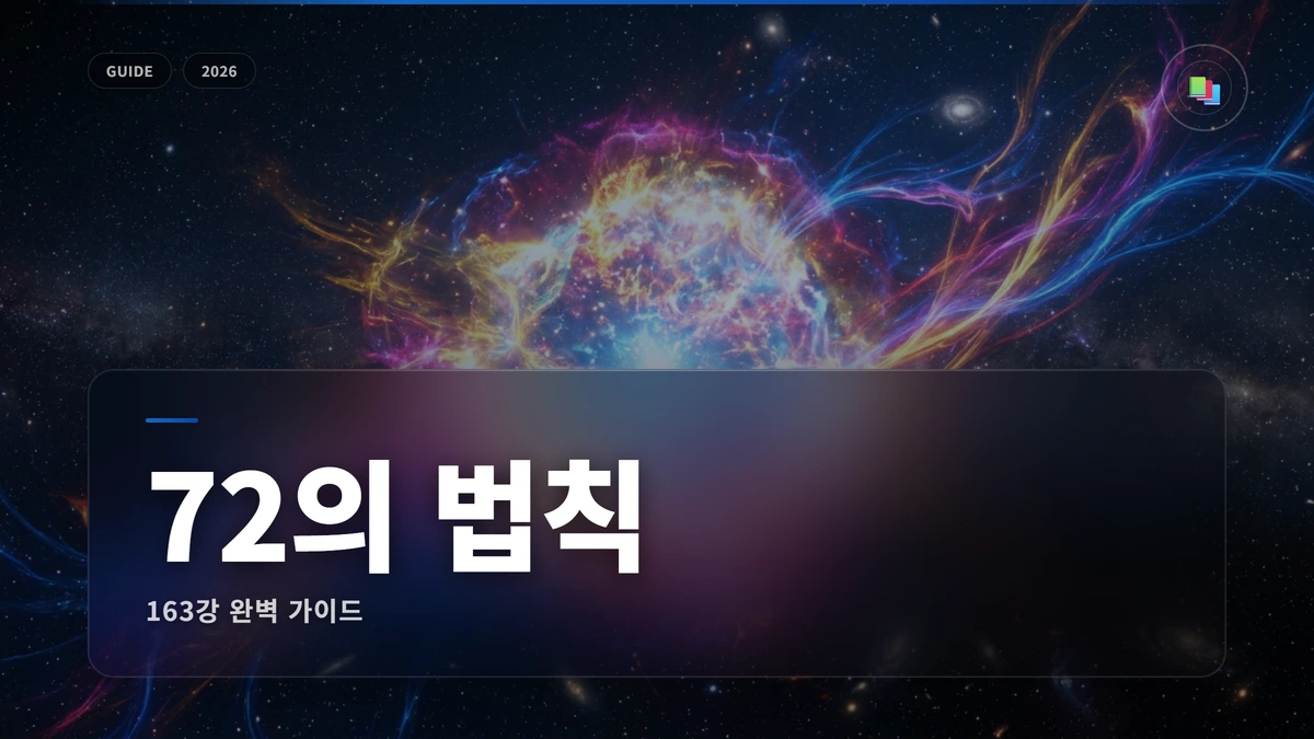72의 법칙 (자산이 2배 되는 시간 계산) 완벽 가이드 1 72의 법칙 썸네일