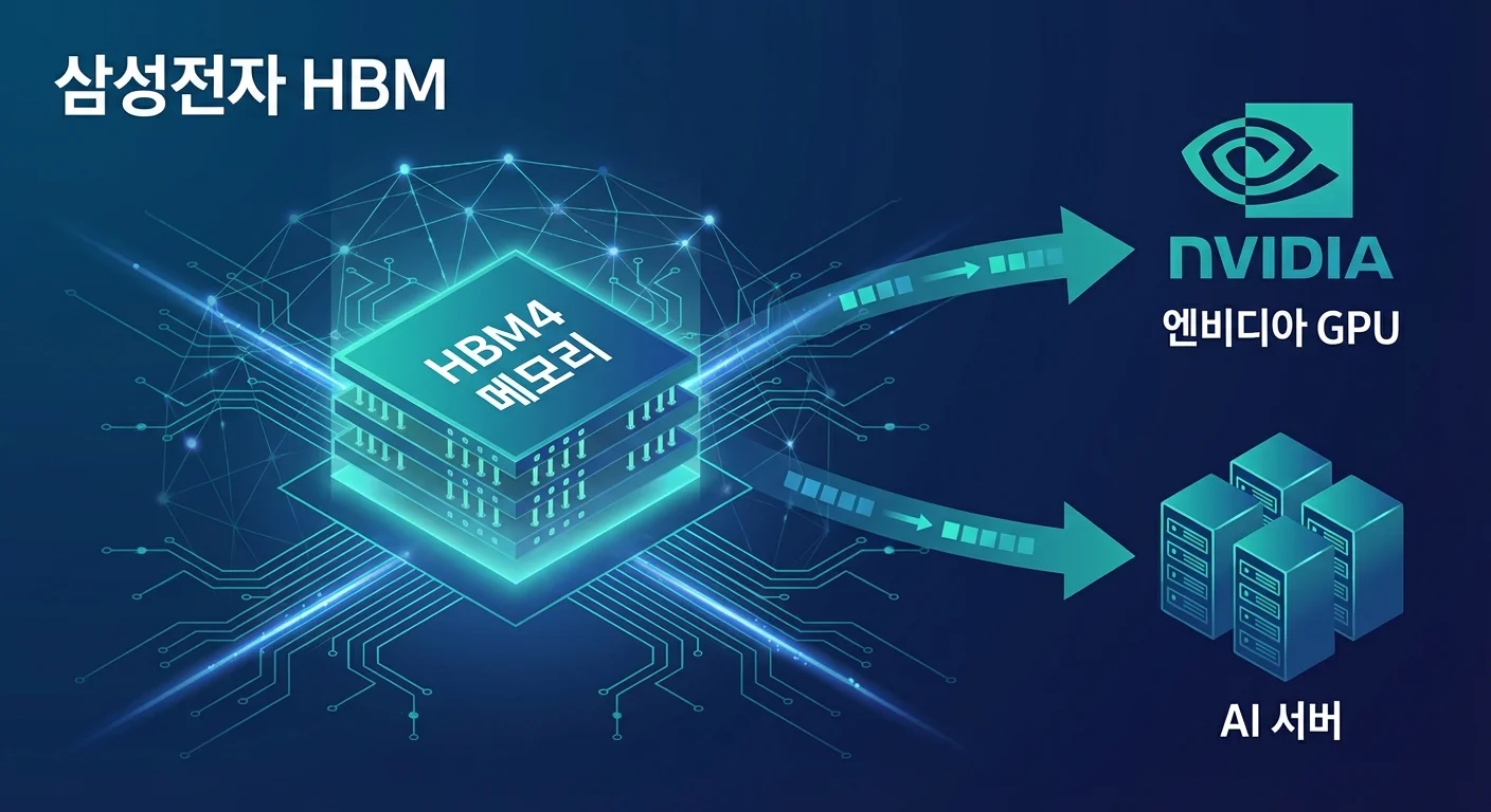 삼성전자 HBM4 반도체 인포그래픽 2026