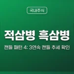 캔들 패턴 4: 적삼병 vs 흑삼병 완벽 해설