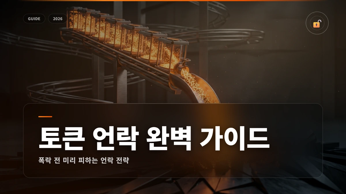 token unlock schedule guide 2026 썸네일