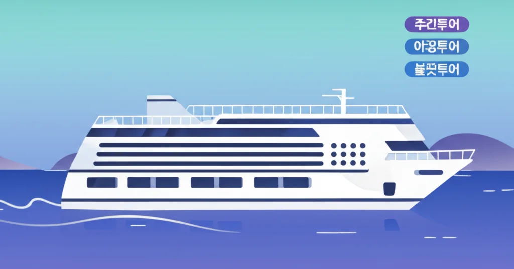 여수 크루즈 여행 코스 인포그래픽