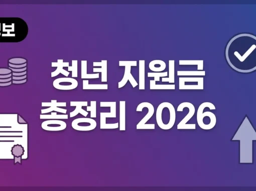 청년 정책 지원금 총정리 2026 — 주거·취업·창업·자산형성 완벽 가이드 8