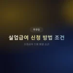 실업급여 신청 방법 조건 2026: 수급 자격부터 금액 계산까지